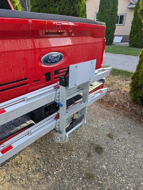 Tilting License Plate Holder for 1UP Bike Rack   