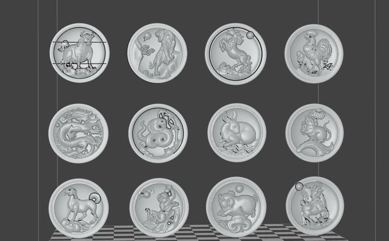 (MARK_F)THE TWELVE CHINESE ZODIAC SIGNS TRADITIONAL CHINESE CULTURE