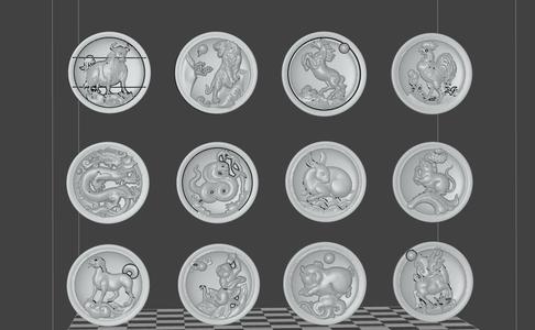(MARK_F)THE TWELVE CHINESE ZODIAC SIGNS TRADITIONAL CHINESE CULTURE