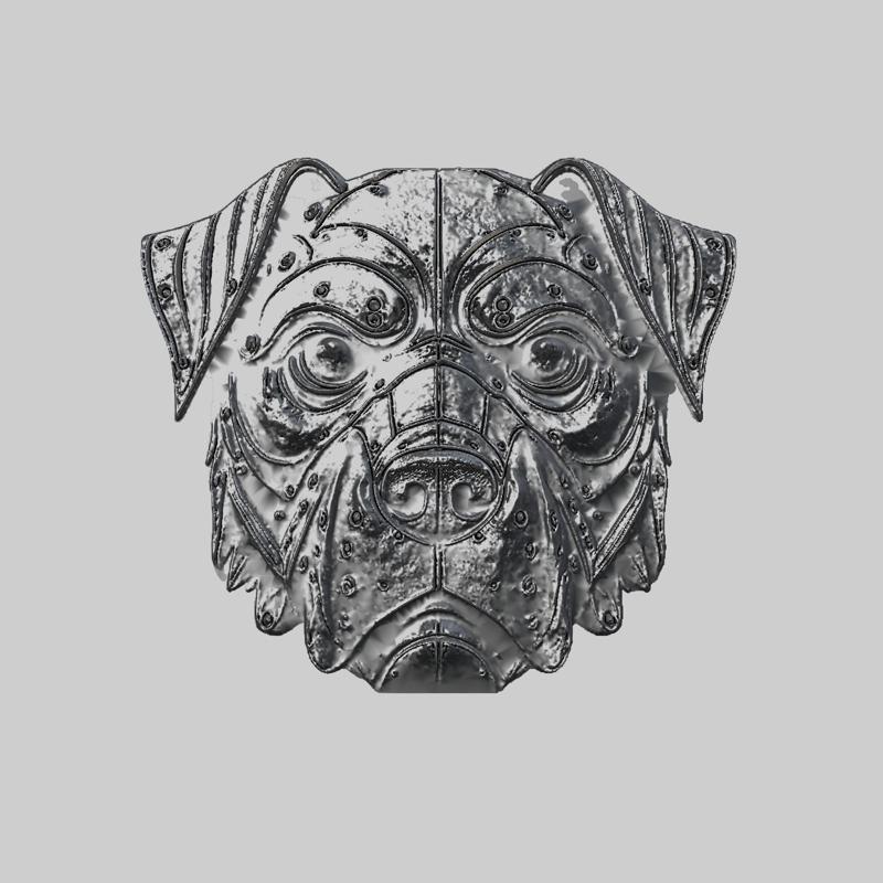 Dog Animal Metal Head