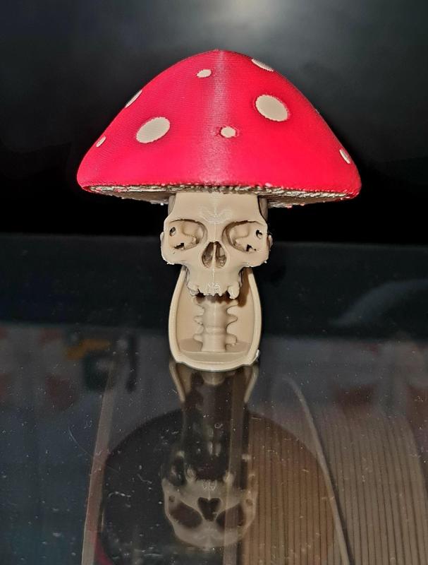 Poison mushroom figurine