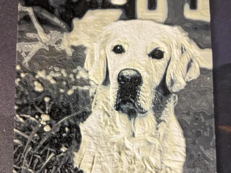 Golden Retriever lithograph