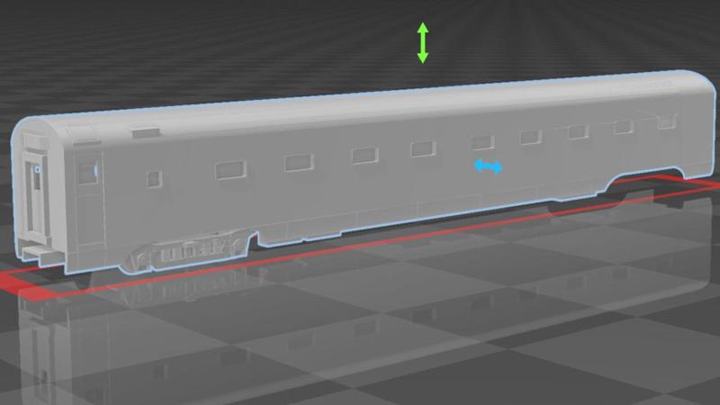 N scale 85' smooth side passenger 4068--IC-18-Roomette-Sleeper