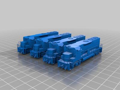 Western Pacific GP40s and GP40-2s