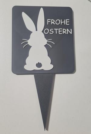 Osterschild für eine Blume