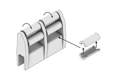 Baby Diaper Station Wall (with rolling fence) (read disclaimer)