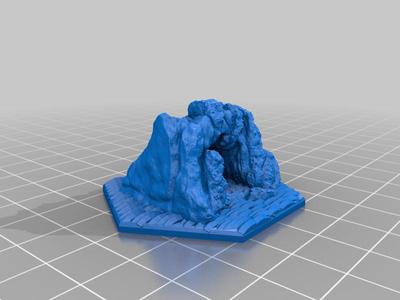 Cave, dungeon exit on grass