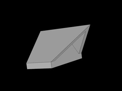 Lego Compatible (3049b.dat) Slope Brick 45  1 x  2 Double / Inverted   