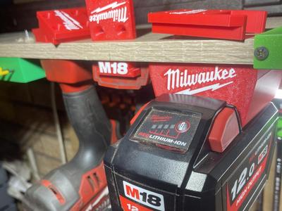 Milwaukee M18 Battery holder.