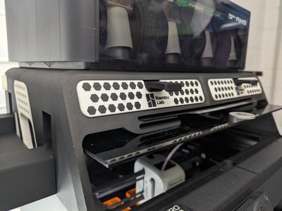 Honeycomb drawer face plates for AMS Riser