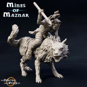 Goblin Warg Rider (throwing javelin) - Presupported