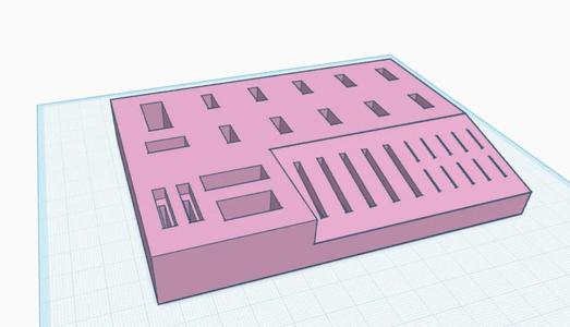 SD & USB Holder (with custom holes)   