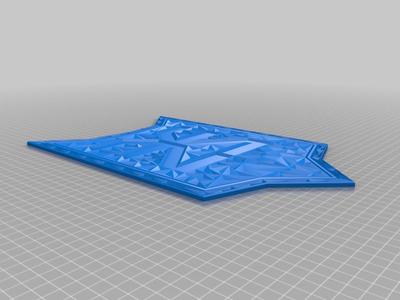 Embossing plates for leather dog armor