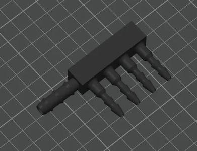 8mm PVC Pipe to 4x 4,6mm Gardena Microdrip   