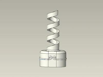 A1 mini Cable Clip - Golden Hoop - Short - Right Side