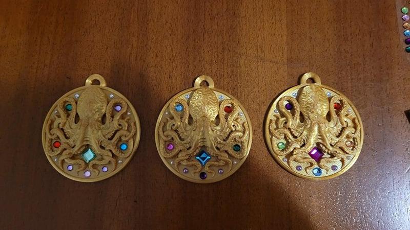 Octopus Pirate Medallion