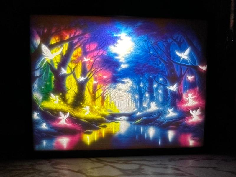 Magical Forest at Night Lithophane
