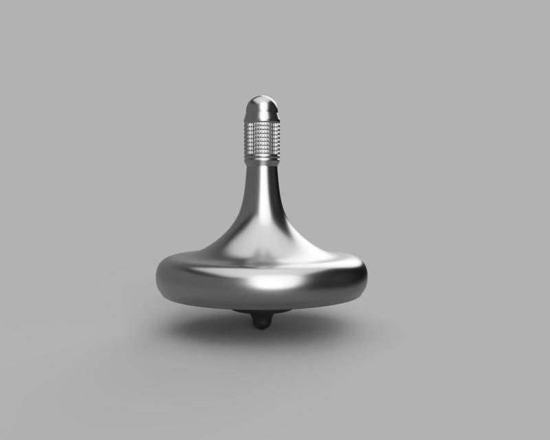 1:41 Minute Rotating Spinning Top, 3 Parts / Kreisel