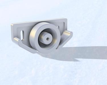 Wheeled Skid Shoes for Snowblower John Deere Serie 100