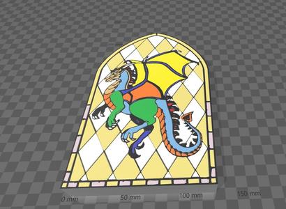11 color Stained Glass Dragon Color Modifier