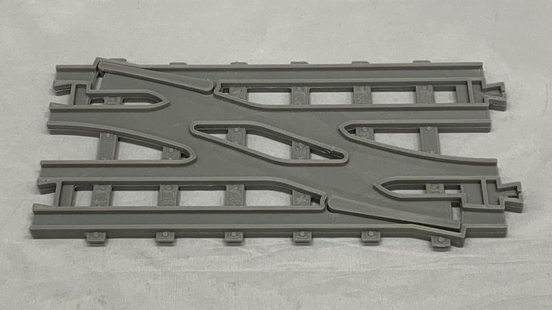 リアル複線渡りポイントレール