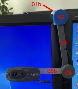Flatscreen WebCam Arm to look Teams in the eye (c: