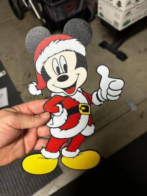 Santa Mickey wall art
