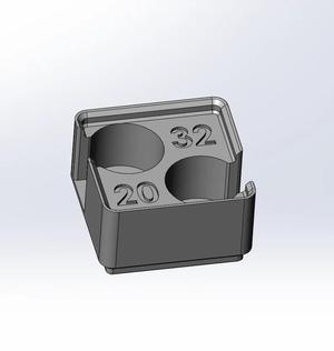 Gridfinity CR Battery Holders 1x1x3 and 1x1x6 Stackable   