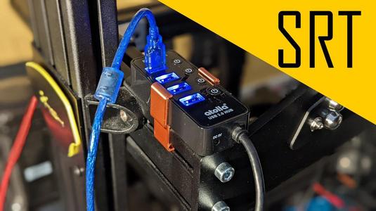 USB Attola hub mount for 4040 or 8040 aluminum profile