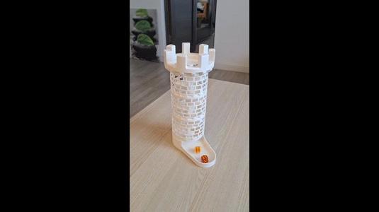 Infinite modular Dice tower