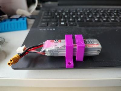 2s LipoHolder 25.4x25.4mm mounting pattern