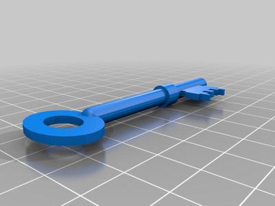 1960's door key