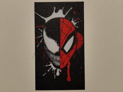 spiderman and venom wall art