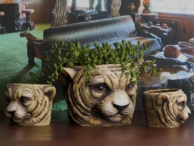 Cat Tiger Flower Pot   