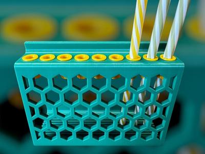Drinking Straw Drying Rack Version 2