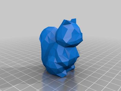 Low Poly Squirrel