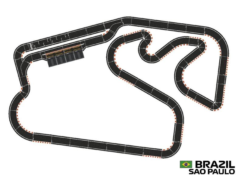 Racing Circuits - building kit - Sao Paulo, Brazil Grand Prix   