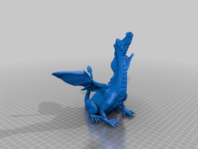 Flaming dragon