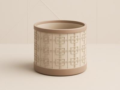 Planter Bamboo Square 