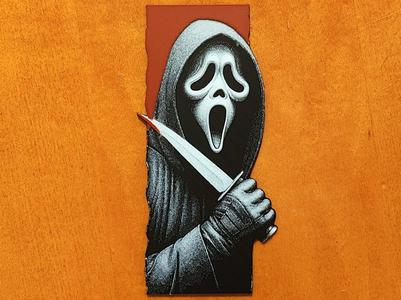 Scream Ghostface Bookmark - HueForge