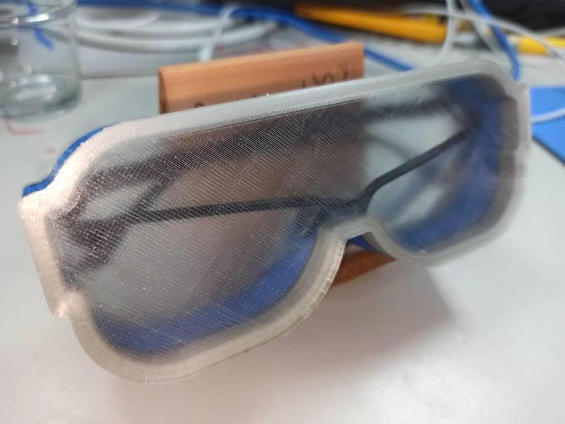 Glasses case printed on PLA transparent material