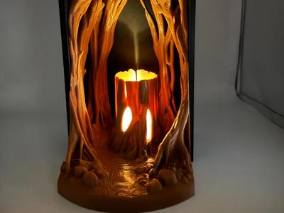 Haunted Forest Path Book Nook