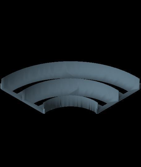90 Degree Flat 170mm ID.3mf