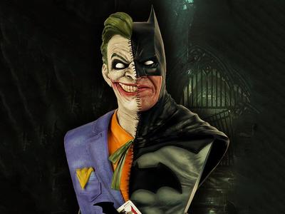 Batman vs joker bust