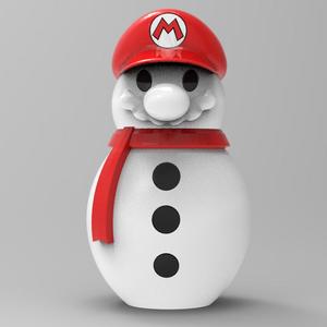 Bonhomme de neige Mario