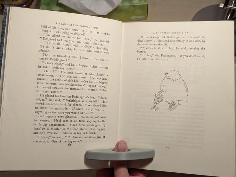 Ergonomic Book Page Holder–One-Handed Reading Aid