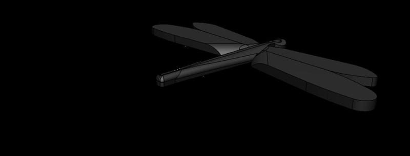dragon fly keychain. resize as needed