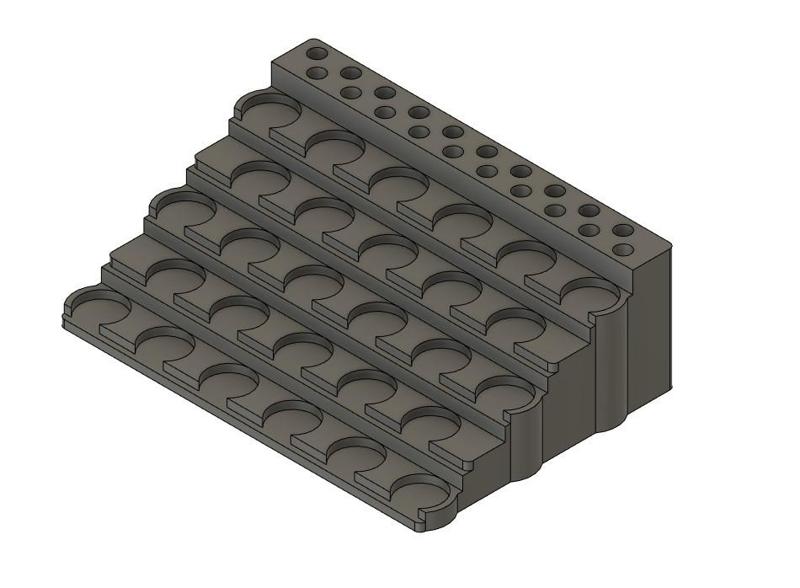 Hobby Painting Rack 1 inch diameter paints