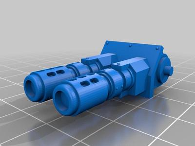 Plastic predator tank melta cannon
