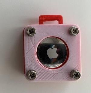 Hard AirTag Keyring case box